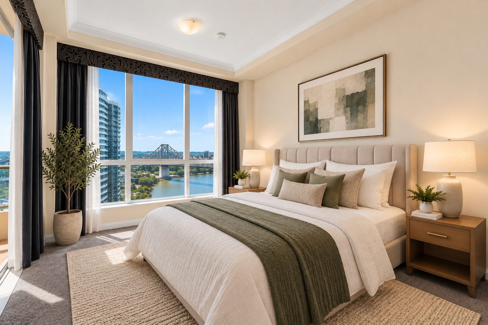Prestigious Riverfront Living with Spectacular Story Bridge Views - 116sqm