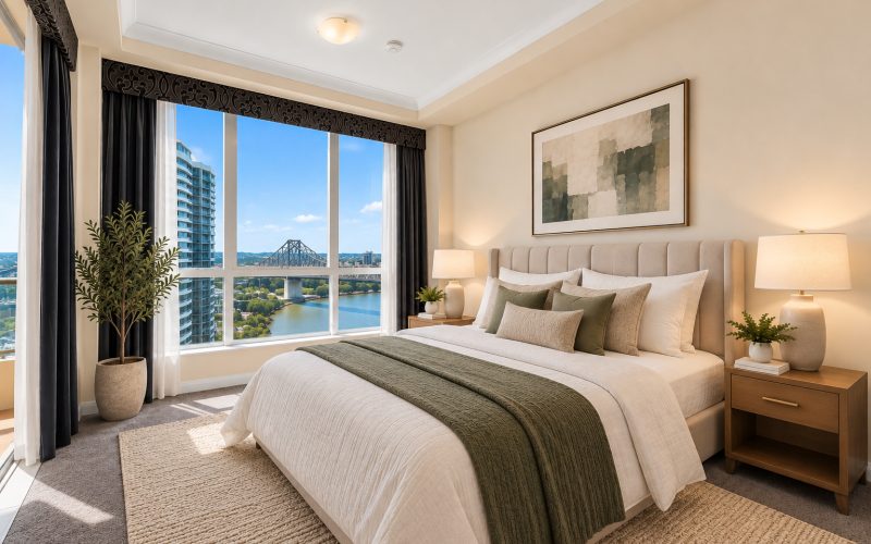 Prestigious Riverfront Living with Spectacular Story Bridge Views - 116sqm