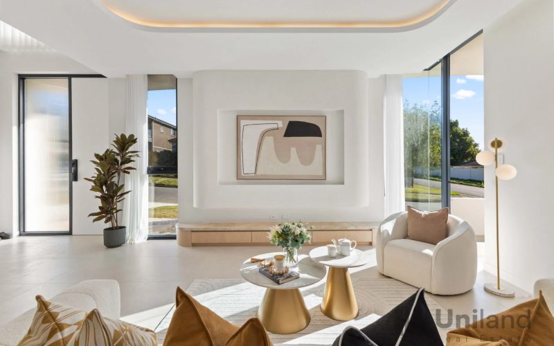 Architectural from every angle, considered in every detail, brand-new freestanding home