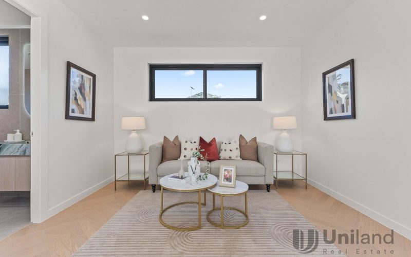 Architectural from every angle, considered in every detail, brand-new freestanding home