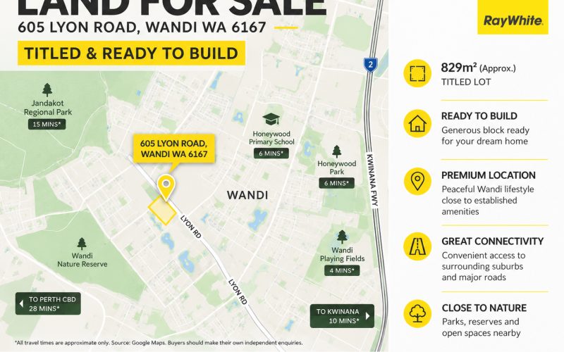 Titled 829sqm Block - Dream Frontage over 21 metres
