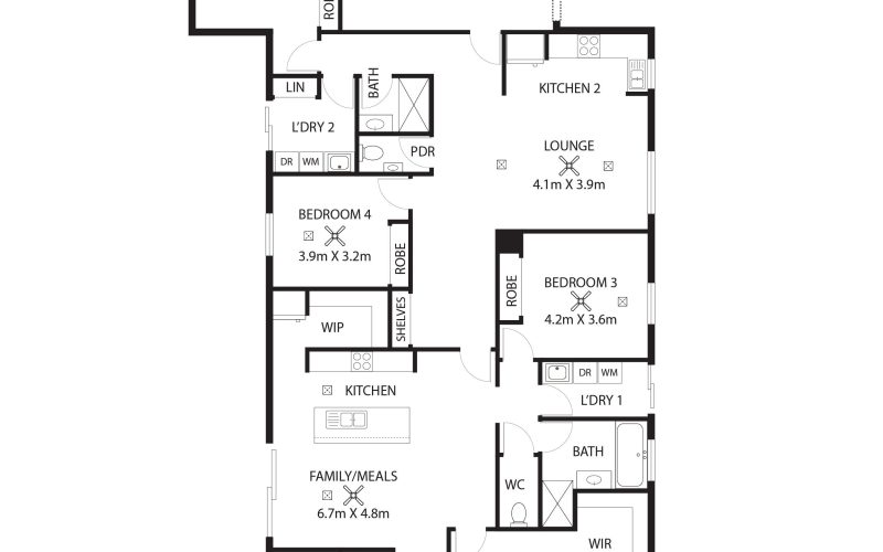 Brand-New, Big-Family "Dual Occupancy Option" Home